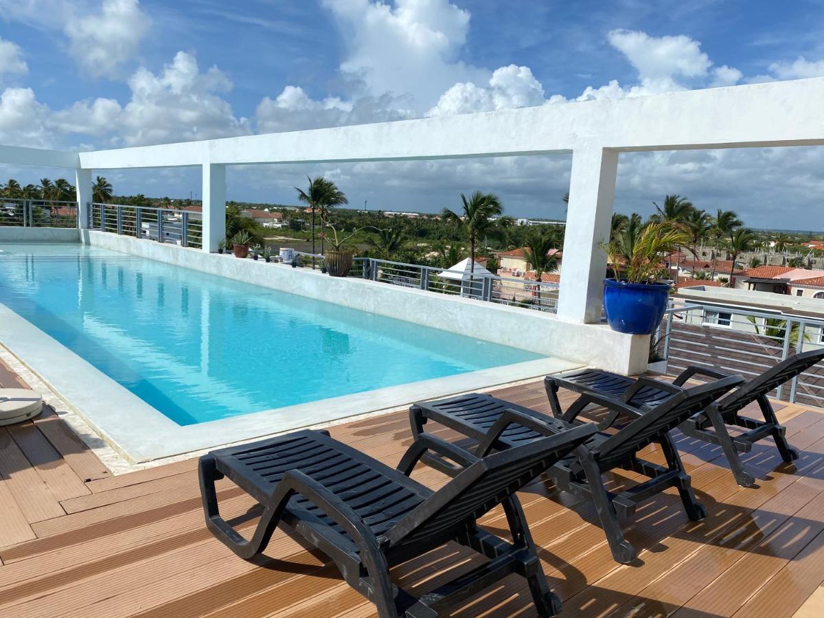 Deluxe Studios Ducassi Rooftop Pool - Playa Los Corales 蓬塔卡纳 外观 照片
