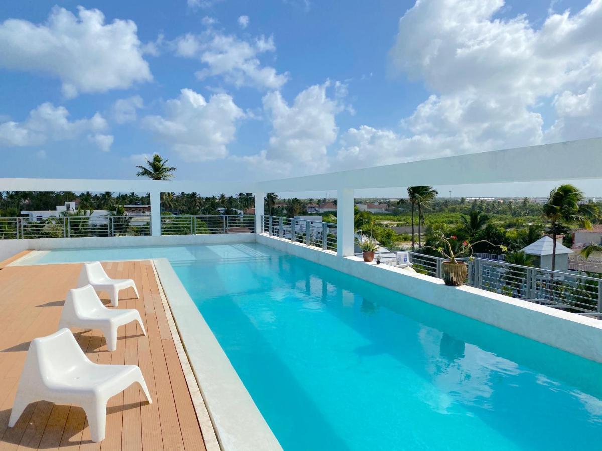 Deluxe Studios Ducassi Rooftop Pool - Playa Los Corales 蓬塔卡纳 外观 照片